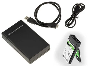 Gehäuse Bucht USB 3.0 für 2 Laufwerk SATA 2.5"" Raid Coating 0 1 0+1 USB3 5G - Bild 1 von 3