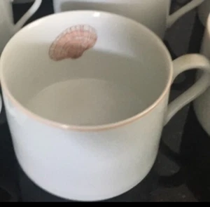 Fitz & Floyd Coquille Peach Sea Shell Coffee (Mugs) Cup TEA CUP MINT COND - Picture 1 of 8