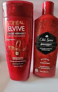 2 Old Spice Herren 2 in 1 Shampoo und Conditioner Prahlerei, 13,5/Elvive Color Vibra - Bild 1 von 1