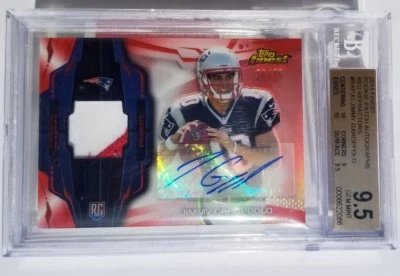 JIMMY GAROPPOLO 2014 TOPPS FINEST RC  ROOKIE PATCH BGS 9.5 AUTO  - Image 1 of 2