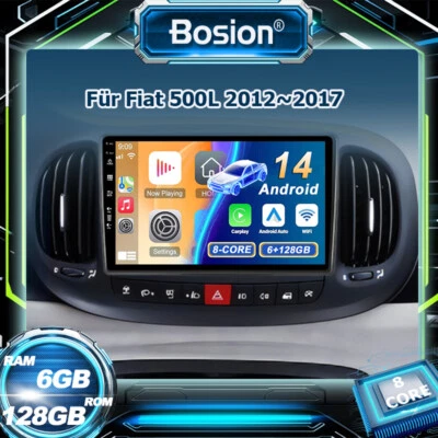 Android 14 Für Fiat 500L 2012~17 Autoradio GPS CarPlay Navi DAB+CANBUS 6GB+128GB - Bild 1 von 4