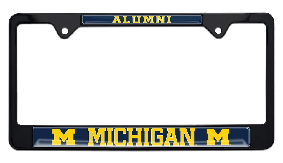 University of Michigan Alumni Black Metal License Plate Frame - Image 1 of 1