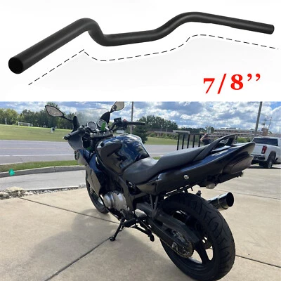 7/8" Motorcycle Handlebars Tracker Drag Bar Black For Suzuki GS500F GS500E GS500 - Image 1 of 4
