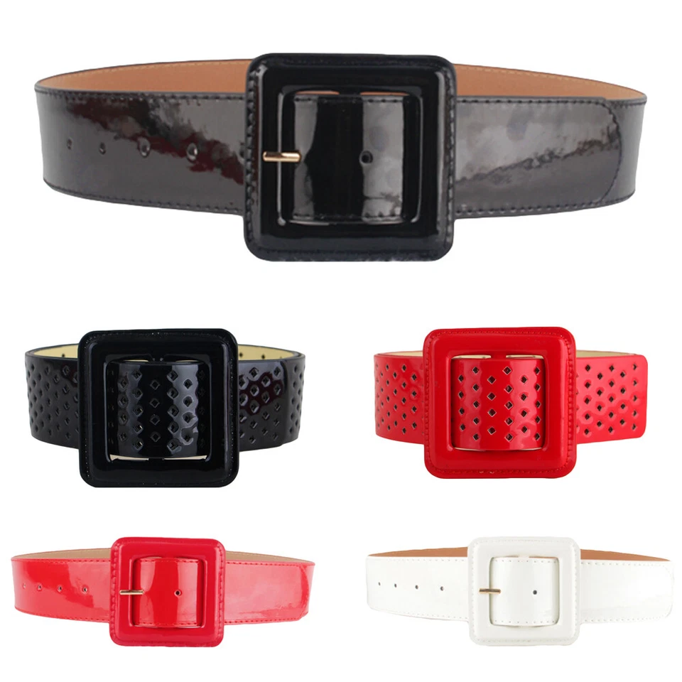 Женщин моды твердого лакированная кожа пояс один размер платье корсет пояс - Изображение 1 из 1