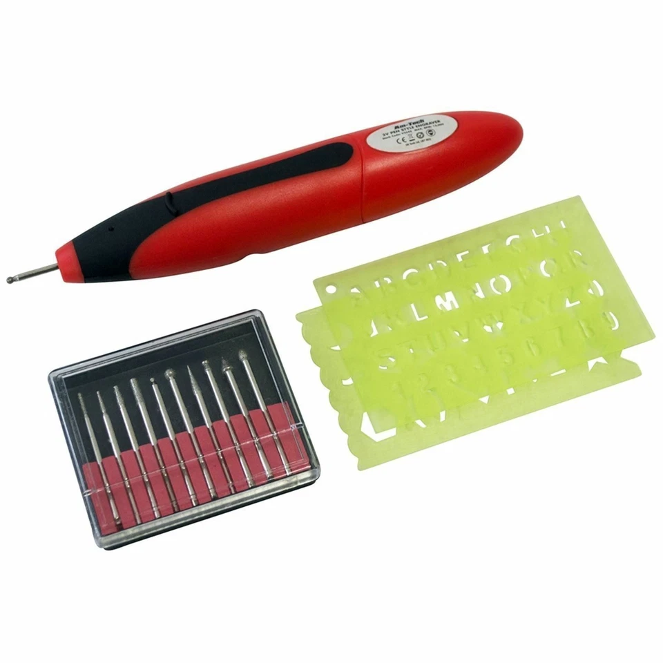 AMTACH Am-Tech V2545 3V Pen Style Engraver Wood Metal Plastic Glass Engraving