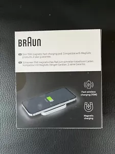 Almohadilla de Carga Inalámbrica Magnética Braun, Compatible con MagSafe hasta 15W Carga Rápida - Imagen 1 de 4