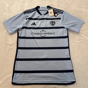 2023 Adidas Men’s Sporting Kansas City Hoops Soccer Jersey Large L MLS US - Picture 1 of 11