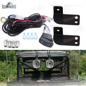For POLARIS RANGER FULLSIZE REAR BACKUP ROLL BAR LED LIGHT POD BRACKETS+WIRING - Bild 1 von 4