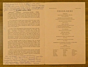 Greasy Neale Signed The Touchdown Club Program w/ All His Stats Full JSA Letter - Picture 1 of 6