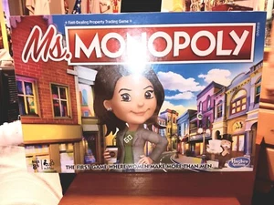 Ms. Monopoly Board Game, 2 to 6 Players, New - Picture 1 of 2