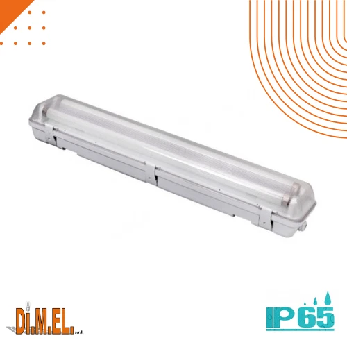 PLAFONIERA STAGNA LED DOPPIA STAGNA IP65 SENZA TUBI LED T8 DA 60CM OFFERTA - Immagine 1 di 1