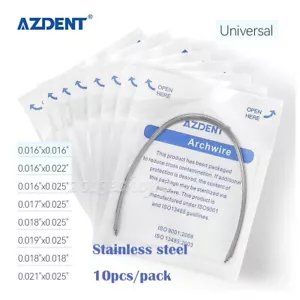 AZDENT Dental Ortho Arco Expandido Alambres Rectangulares Universal Acero Inoxidable - Imagen 1 de 21
