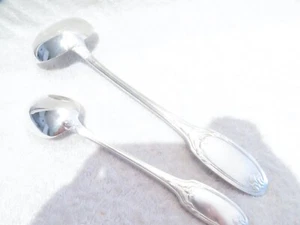 1900 silver-plated soup ladle serving spoon Christofle Marie Antoinette LXVI - Picture 1 of 14