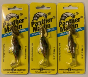 3 Packs Panther Martin Holographic Minnow Spinners Size 2 1/8oz Rainbow Trout - Picture 1 of 1