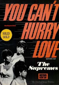 1966 The Supremes "You Can't Hurry Love" Song Release Industry Promo Reprint Ad - Picture 1 of 1