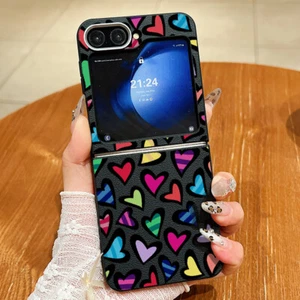 Love Heart Case For Samsung Galaxy Z Flip6 Flip5 4 3 TPU Hybrid Magsafe Cover - Picture 1 of 18