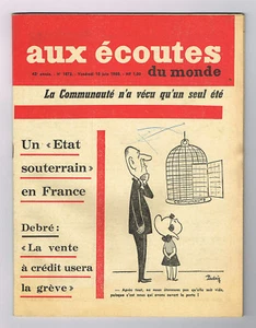 *** Aux écoutes du monde *** n° 1873 (10/06/1960) - Un Etat souterrain en France - Imagen 1 de 2