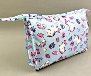 ✅ Kulturbeutel Reise Kulturtasche Kinder Baby Waschtasche Kosmetiktasche Einhorn - Bild 1 von 8