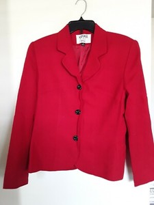 kasper red blazer