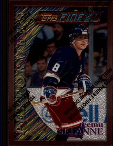 1995-96 Finest Jets Hockey Card #155 Teemu Selanne B