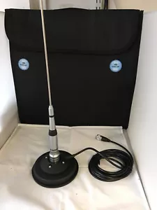 CB MAGNETISCHE BASIS MAG HALTERUNG ANTENNE SIRIO HP 2070 H DUALBAND VHF UHF 2M 70CM BAND - Bild 1 von 4