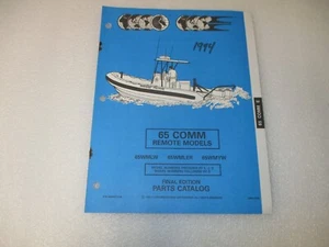 Evinrude Johnson Parts Catalog 1994 65 HP COMM Remote Models Part Number 436449 - Foto 1 di 4