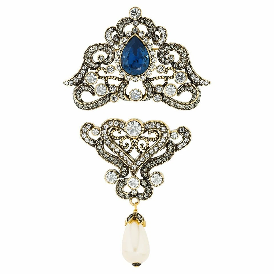 Juego de prendedores de cristal y perlas HEIDI DAUS Better Together HERMOSO MÁS ALLÁ DE LAS PALABRAS Foto 1 de 2