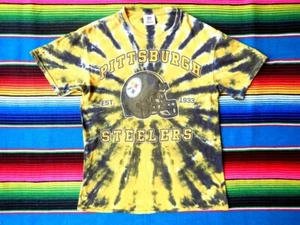 Pittsburgh Steelers NFL Rare Vintage Tie-Dye Football Shirt - Size Medium - Picture 1 of 6