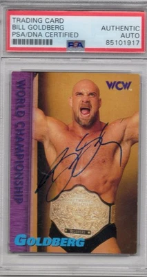 Signed 1998 Bill Goldberg PSA DNA Certified Authentic Autograph WCW WWE WWF Auto - Image 1 of 2