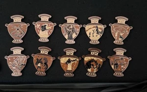 2022 Disney Parks Hercules 25th Anniversary Vase Mystery Pin Complete Set - Picture 1 of 1