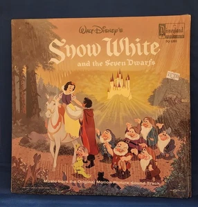 1963 Walt Disney Snow White and the Seven Dwarfs Vinyl Record LP DQ-1201 NM/VG+ - Imagen 1 de 2