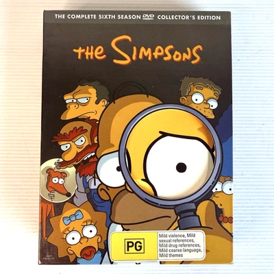 The Simpsons Complete Sixth Season 6 Disc Collector's Edition DVD Set Zone 4 - Image 1 of 4