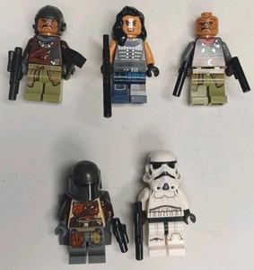 Lego Star Wars Minifigure Mandalorian ,Carasynthia,Klatooinian Raider,Trooper - Picture 1 of 14