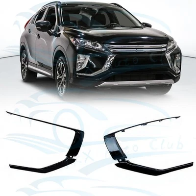 4 PIEZAS ABS NEGRO moldura de parachoques izquierda y derecha para Mitsubishi Eclipse Cross 2017-2021 Foto 1 de 4