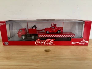 M2 Machines 1/64 Coca-Cola 1969 Dodge L600 Tractor/Trailer & 1941 Willys Coupe - Picture 1 of 7