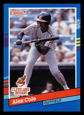 Alex Cole 1991 Donruss #383b Cleveland Indians FREE SHIPPING *089 - Image 1 of 2