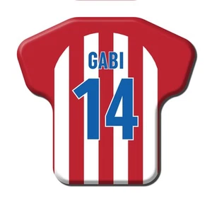 Calamita Simile a T-Shirt Calcio Stagione 2016/2017 Atletico Madrid 14 Gabi - Picture 1 of 9