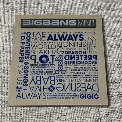 Bigbang Mini1 1St Mini Album Always CD First Limited Edition Mnet Media K-Pop Foto 1 de 2