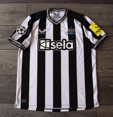 NEWCASTLE UNITED CHAMPIONS LEAGUE HOME FOOTBALL SHIRT 2023 2024 SOCCER JERSEY XL - Image 1 of 4