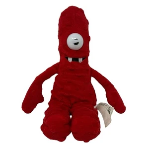 Yo Gabba Gabba Muno 9” Red Cyclop Plush Nanco 2010 Nickelodeon - Picture 1 of 6