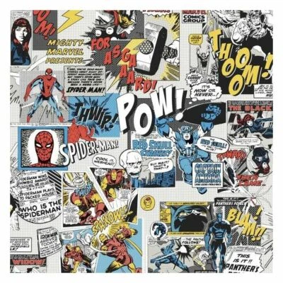 York DI0944 Wallpaper Marvel Comics Pow Unpasted Primary Wallcoverings - Image 1 of 4