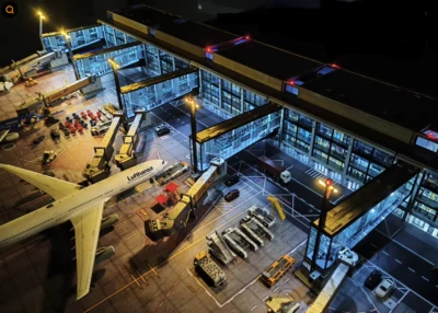  1/200  Berlin-Brandenburg International Airport Terminal, Germany Model - Image 1 of 4