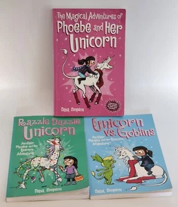 PHOEBE & Her Magical Unicorn Lot Set Series Volume 1-4 PB Graphic Novel Books 🦄 - Imagen 1 de 6