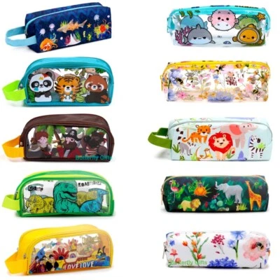 Pencil Case for Girls Boys Kids Children School Pencil Case Licensed Metal Zip - Image 1 of 3