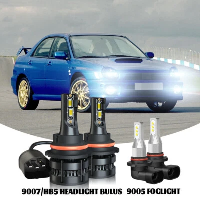 Combo de faros antiniebla altos/bajos LED para Subaru Baja 2003-2006 6000K Foto 1 de 4