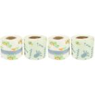  4 Rolls Hamster Nail Grinding Tapes Small Wheel Sand Trim Strip Wall Sticker