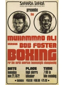 JOE FRAZIER vs BOB FOSTER 8X10 PHOTO BOXING PICTURE TAHOE - Picture 1 of 1