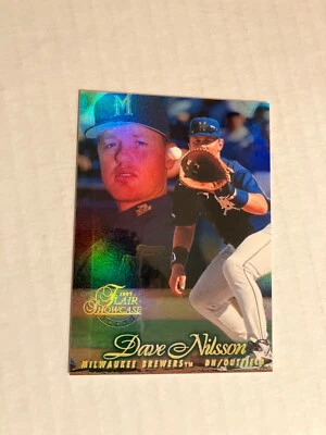 Milwaukee brewers Dave nilsson row 1 seat 164 section 1 1997 baseball card CScan - Image 1 of 2