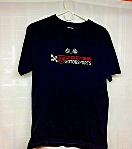 Vintage Dodge Motorsports Shirt Adult Medium Black Short Sleeve Racing Logo - Picture 1 of 10