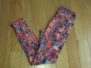LULAROE ~ One Size LEGGINGS ~ OS ~ Hot Print! ~ UNICORN ~ Red Blue Yellow - Picture 1 of 1